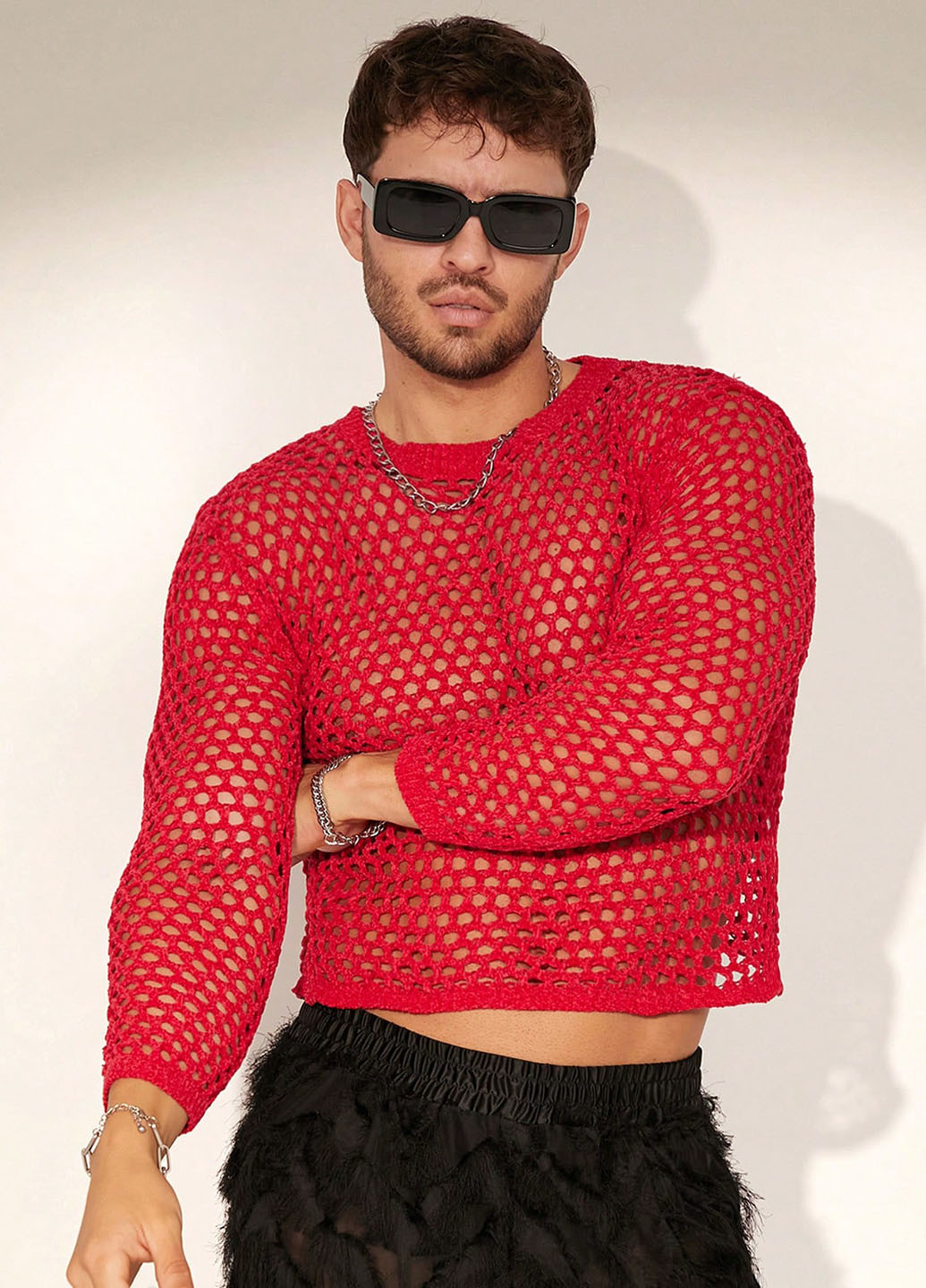 Красный демисезонный джемпер джемпер SHEIN