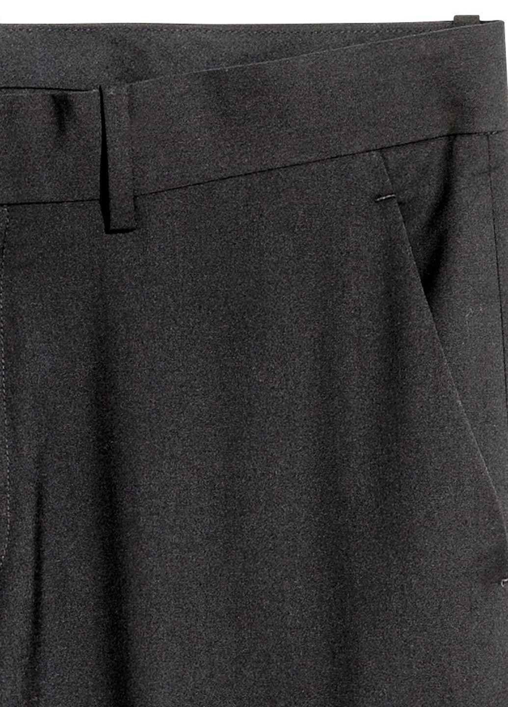 Черные кэжуал демисезонные прямые брюки H&M