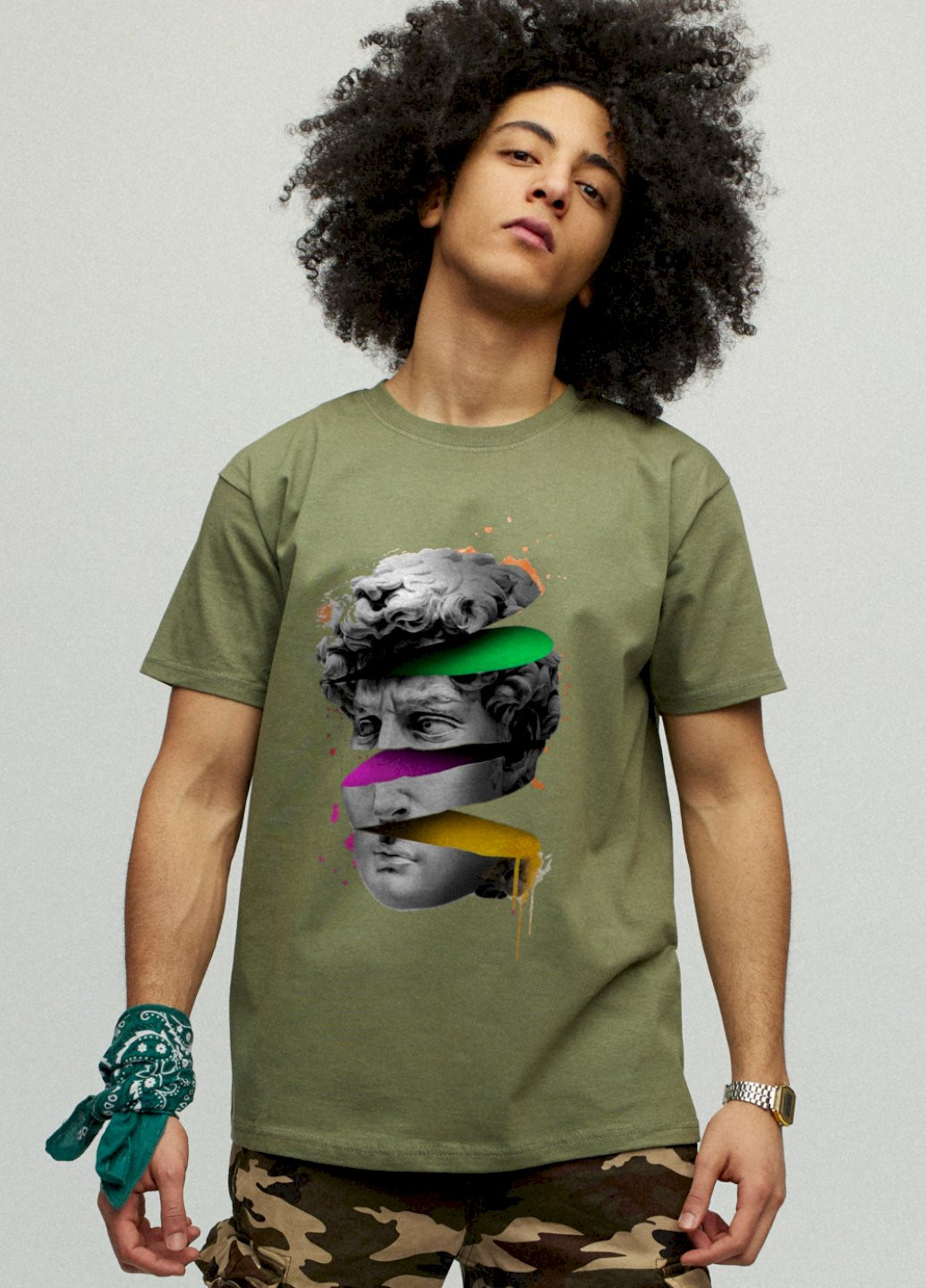 Хакі (оливкова) футболка чоловіча YAPPI