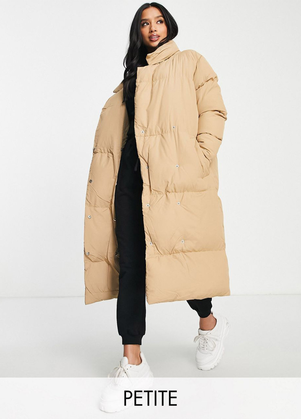 Бежевая зимняя куртка Asos