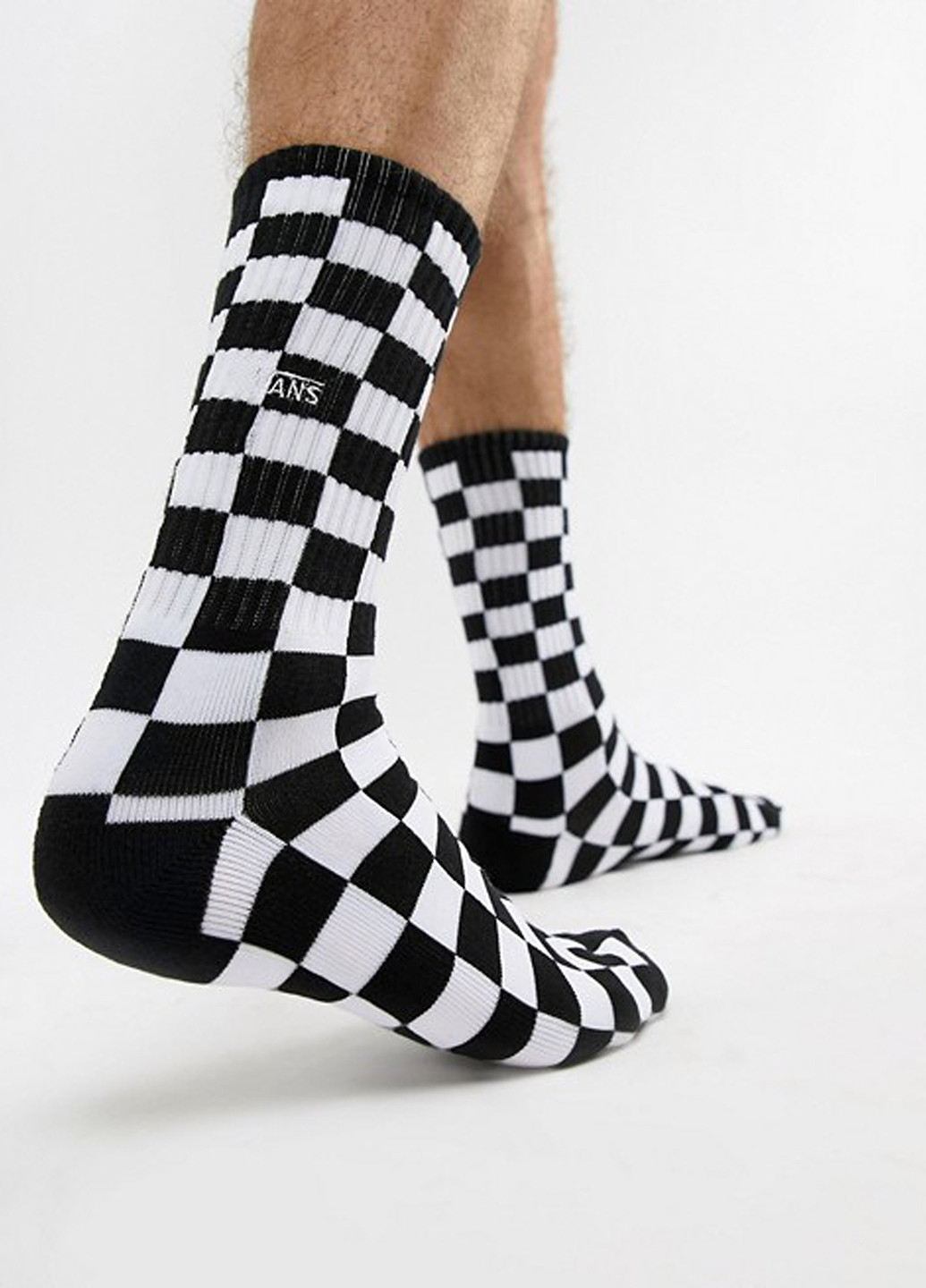 Чёрно-белых носки Vans клетка (327368819)