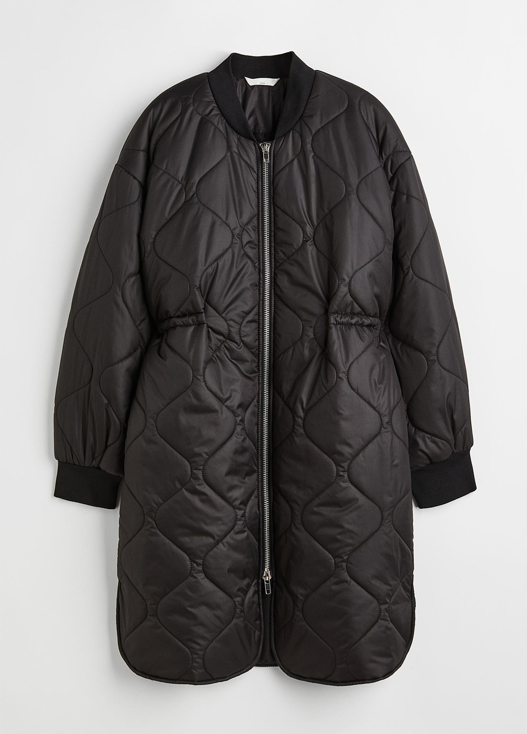 Черная демисезонная куртка вільного крою H&M