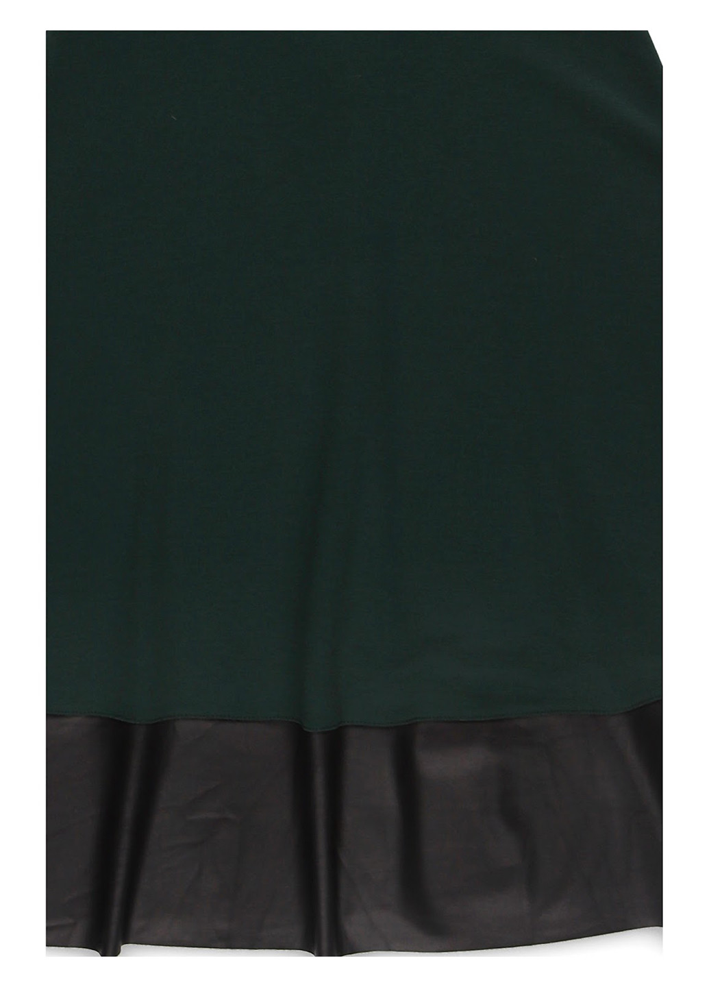 Темно-зеленое кэжуал платье клеш Kiomi однотонное