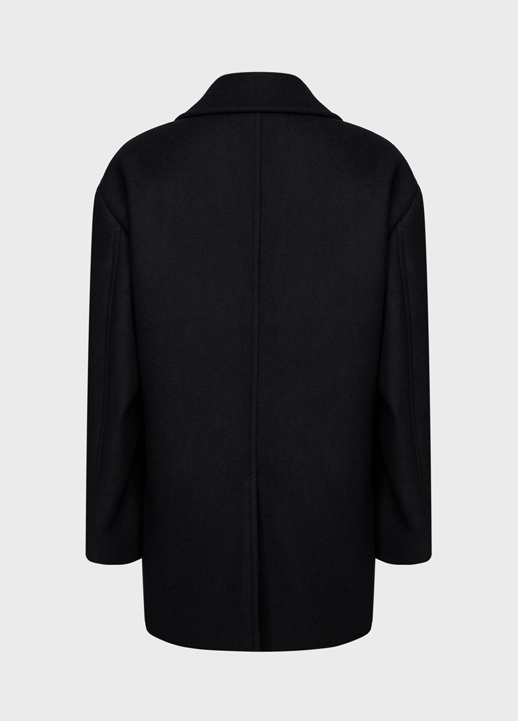Черное демисезонное Пальто двубортное Gant