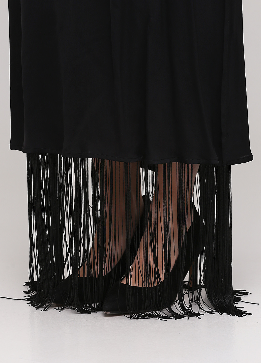Черное кэжуал платье а-силуэт Societa однотонное