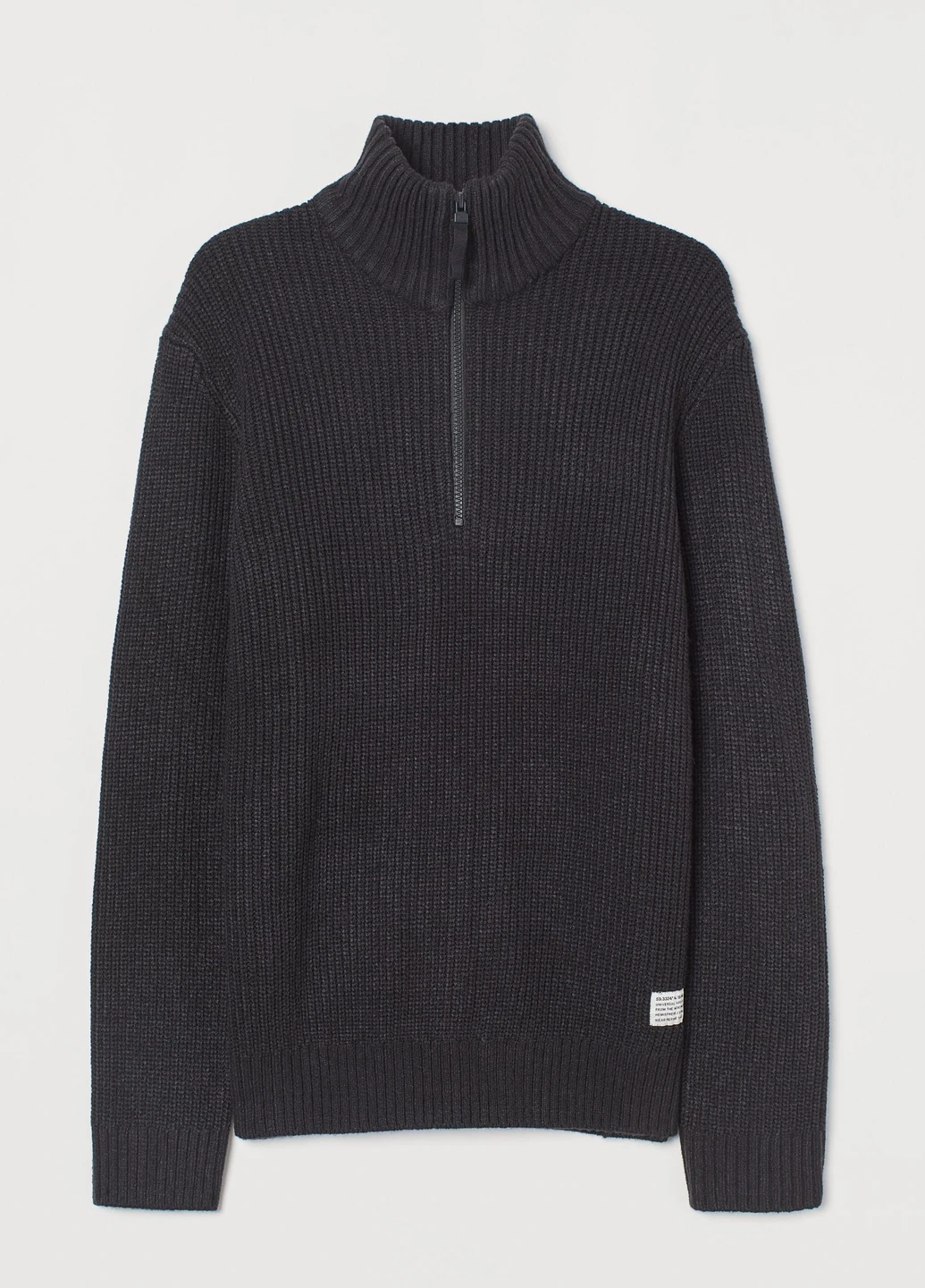 Чорний зимовий светр H&M