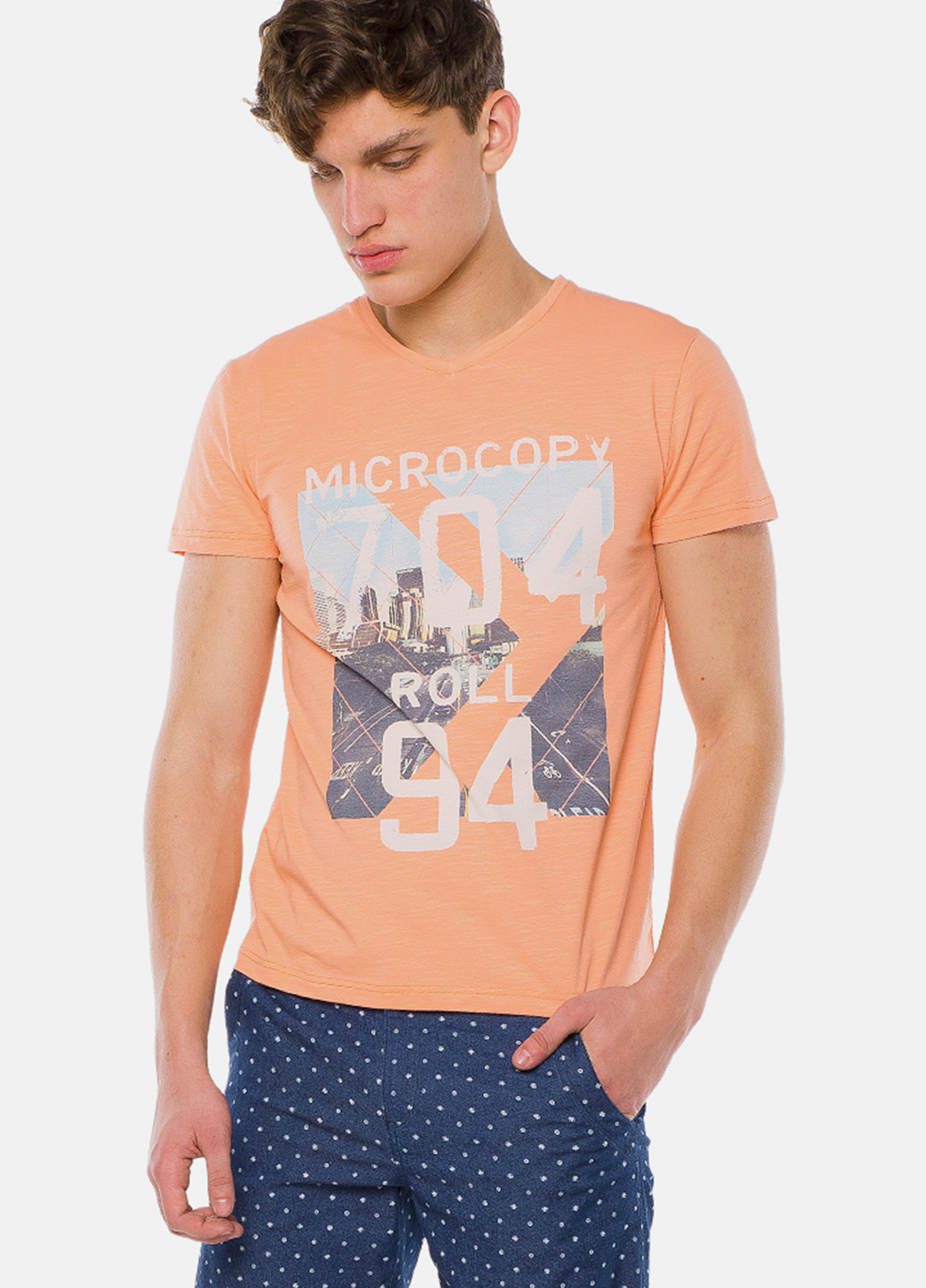 Оранжевая футболка MR 520