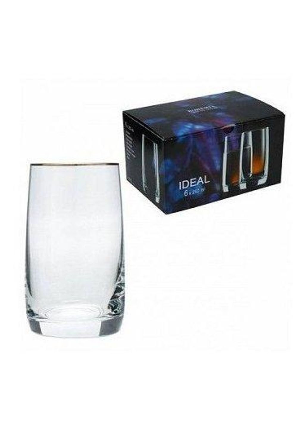 Набір склянок Ideal (Pavo) 25015/250 250 мл 6 шт Bohemia (253612727)
