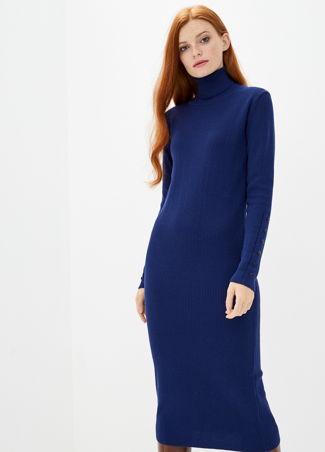 Темно-синее кэжуал платье Sewel
