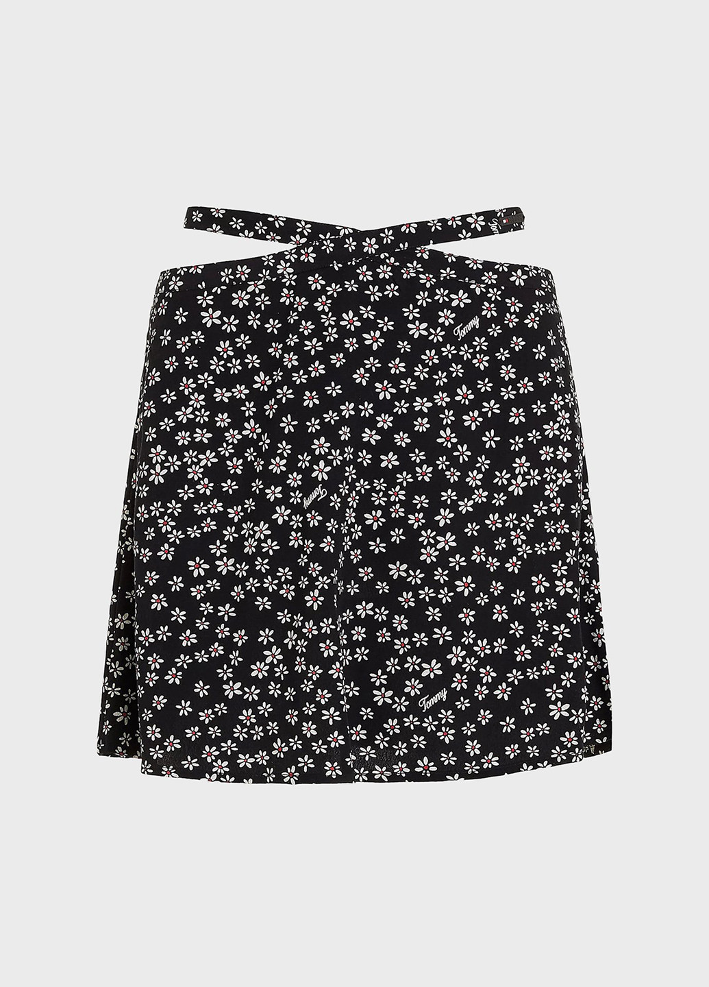 Черная кэжуал цветочной расцветки юбка Tommy Jeans