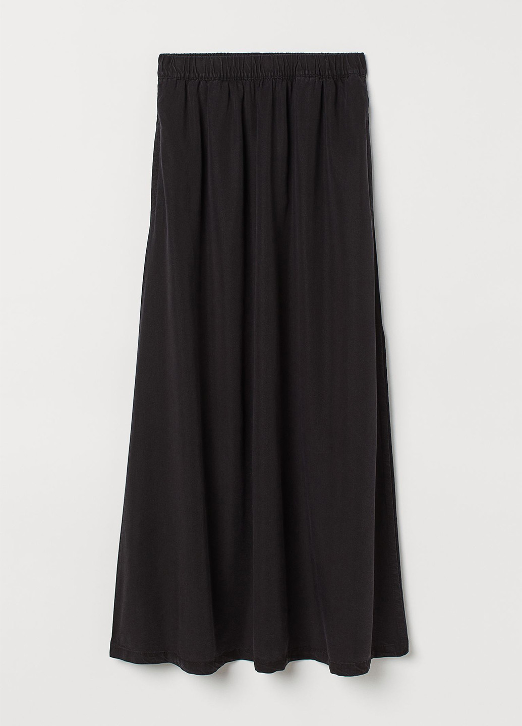 Темно-серая кэжуал однотонная юбка H&M клешированная