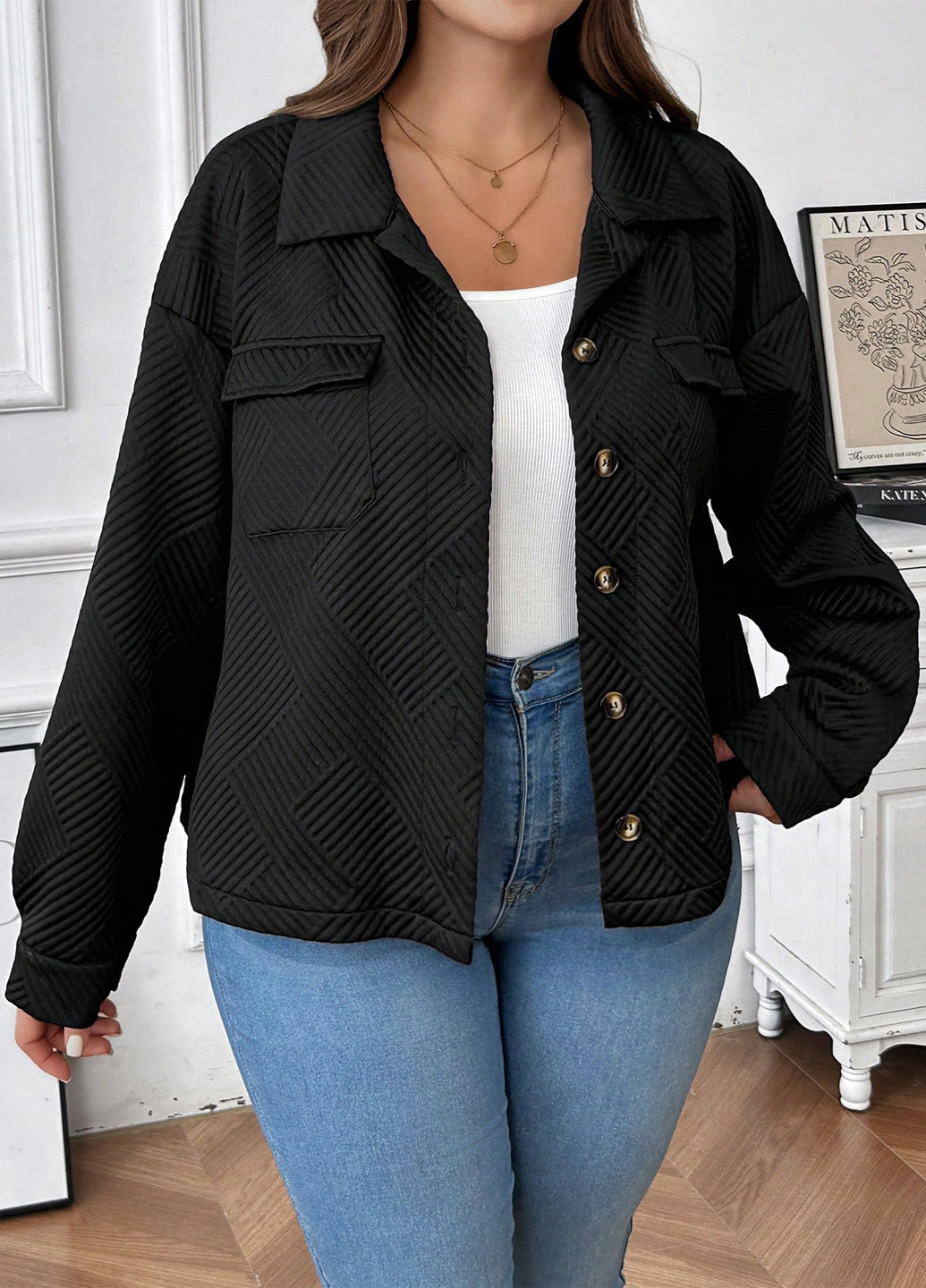 Куртка-сорочка SHEIN (333366121)