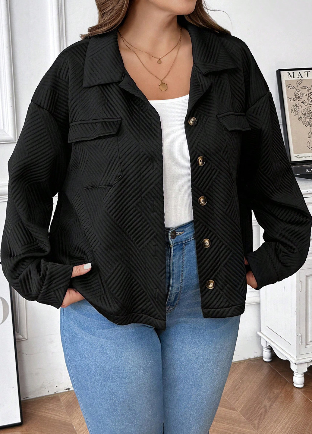 Куртка-сорочка SHEIN (333366121)