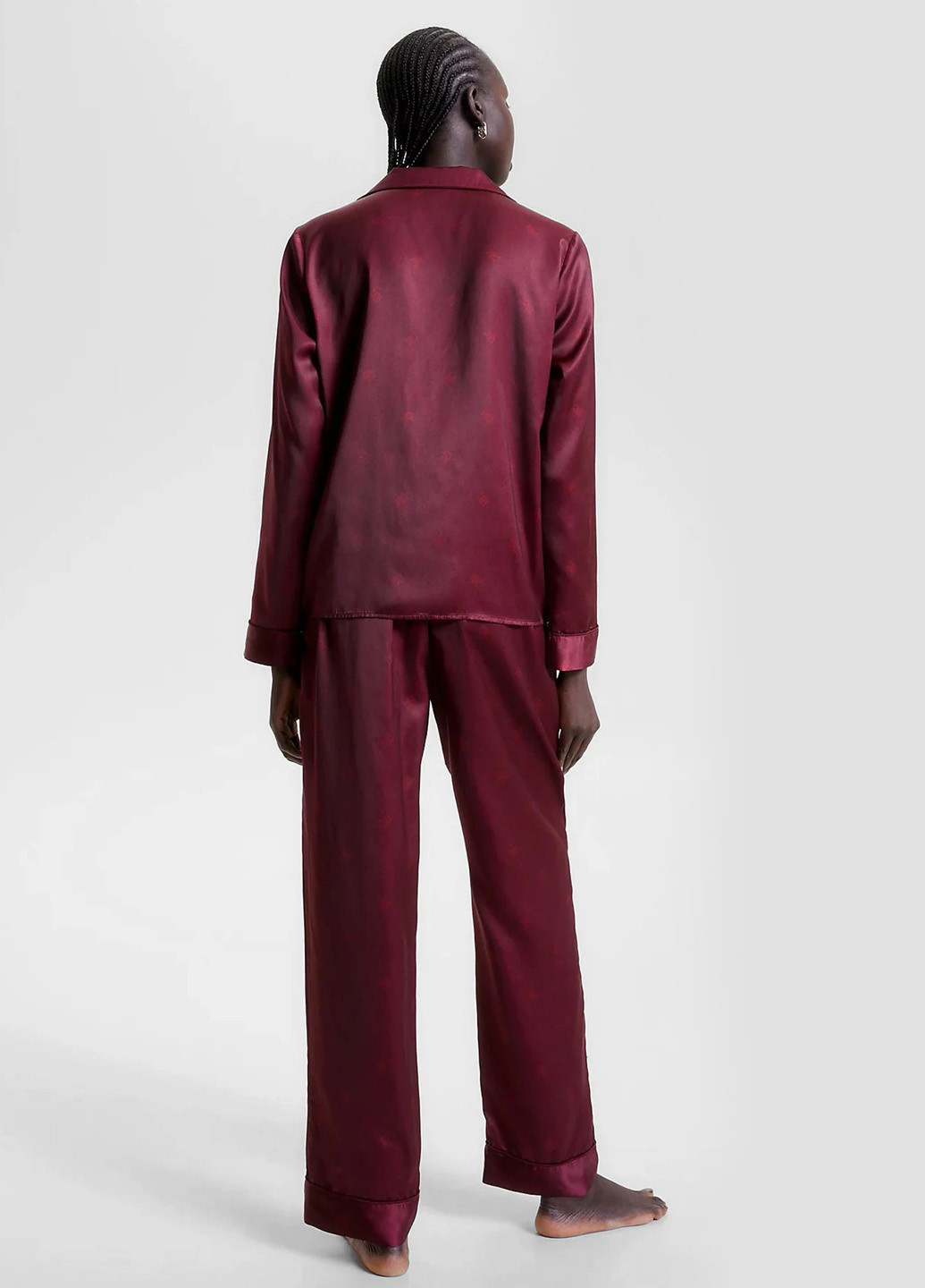 Бордовая всесезон пижама (рубашка, брюки) рубашка + брюки Tommy Hilfiger