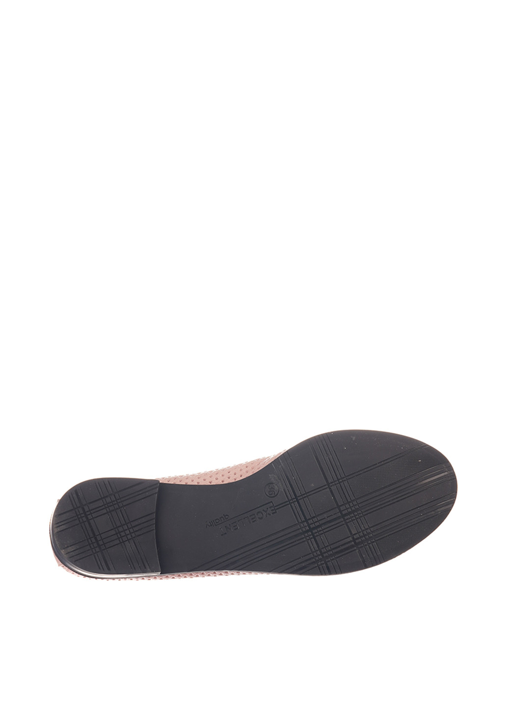 Женские балетки | розовые однотонные перфорация натуральная кожа (328800077)