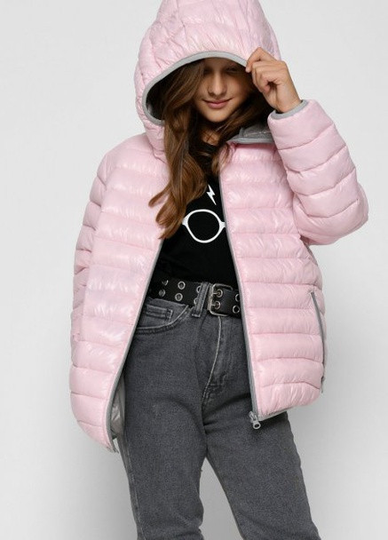 Розовая демисезонная демисезонная куртка X-Woyz DT-8340-15