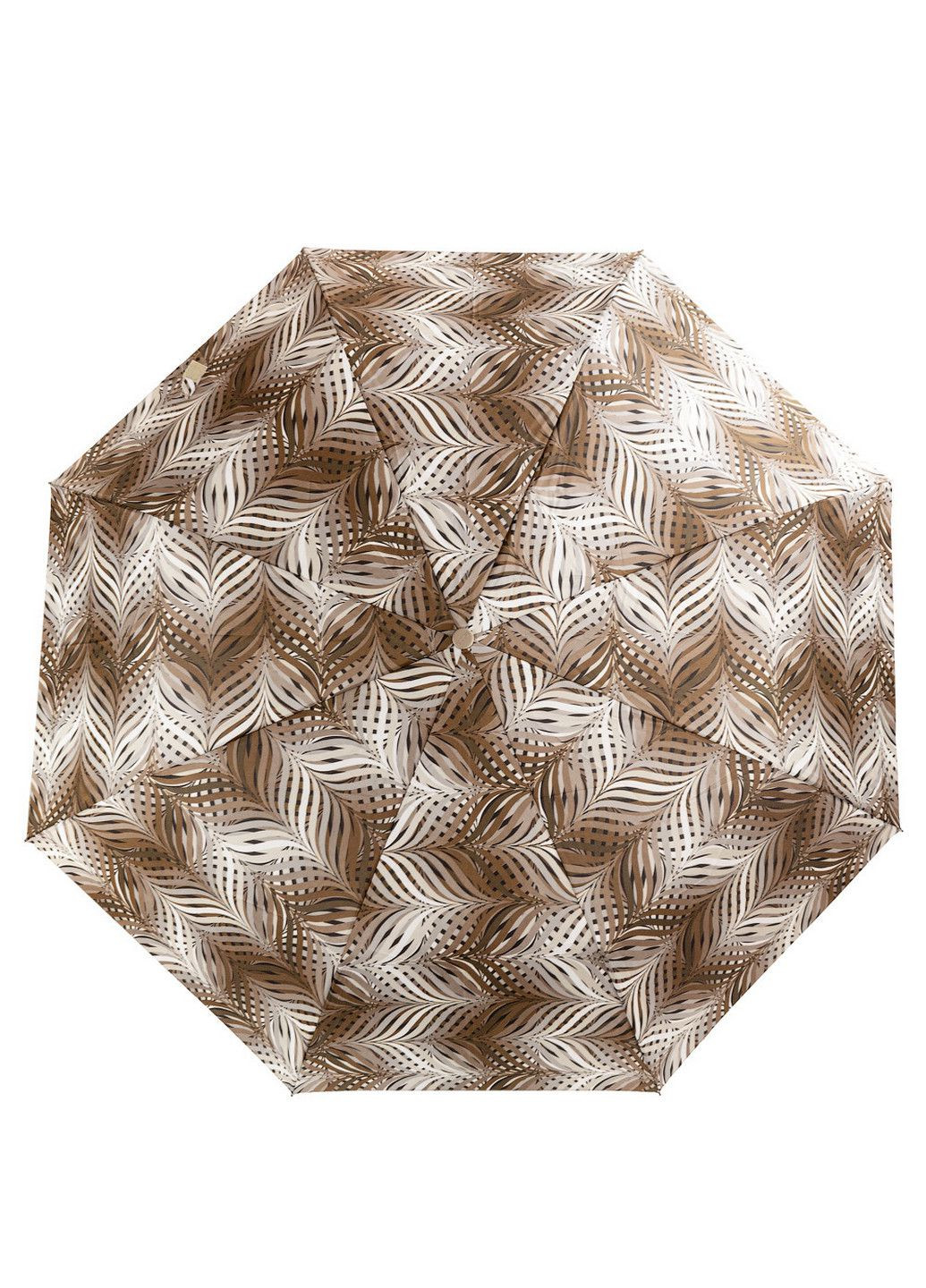 Коричнева складна парасолька напівавтомат 99 см Airton (197762143)