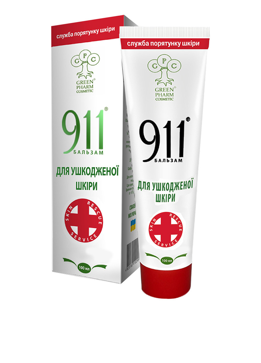 Бальзам 911 Для поврежденной кожи, 100 мл Green Pharm Cosmetic (79992644)