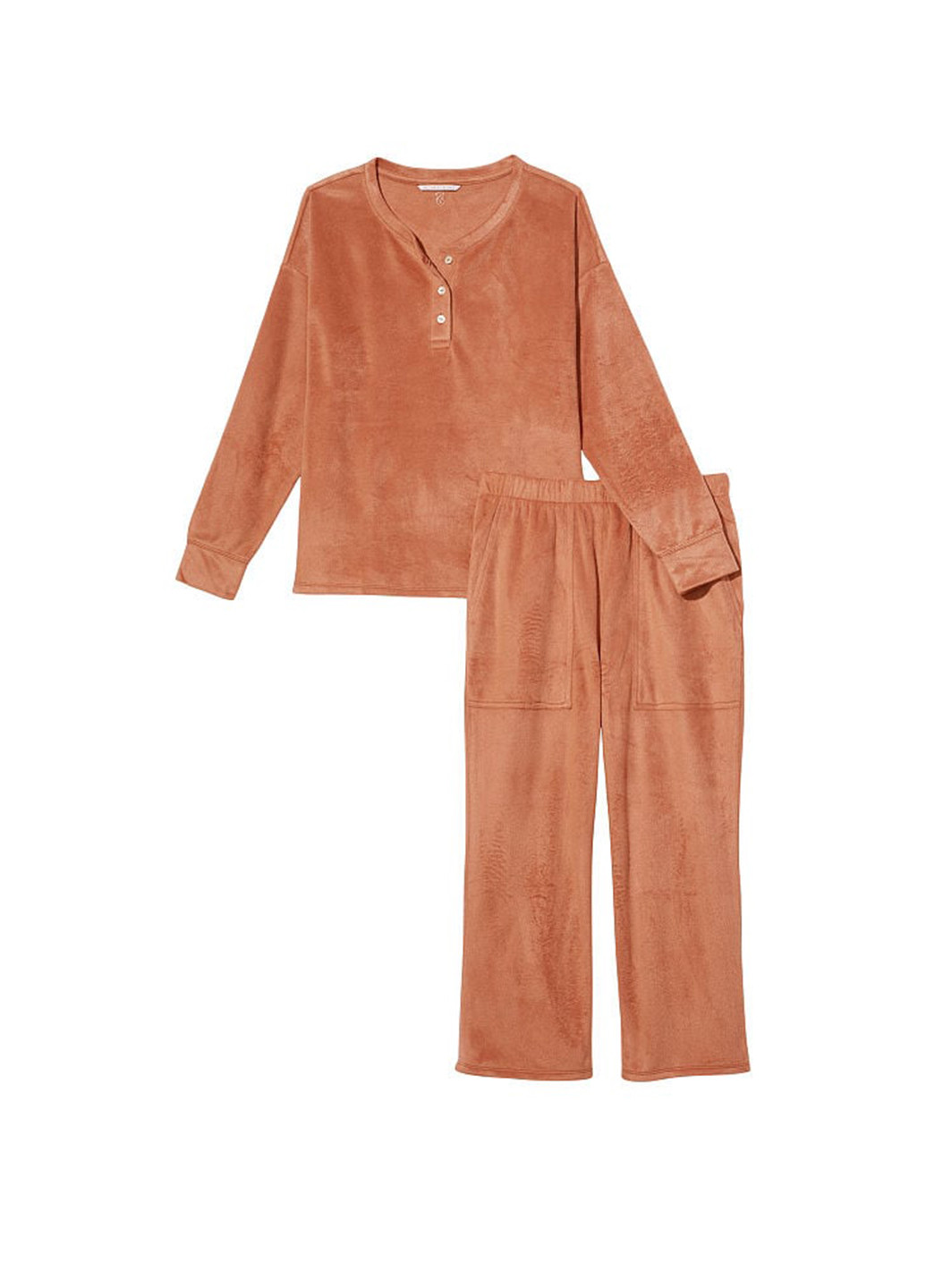 Светло-коричневая всесезон пижама (кофта+брюки) кофта + брюки Victoria's Secret