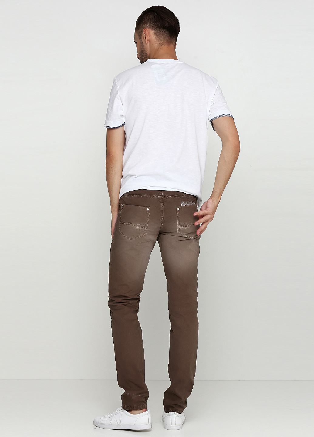 Темно-коричневые демисезонные прямые джинсы Hamaki-Ho