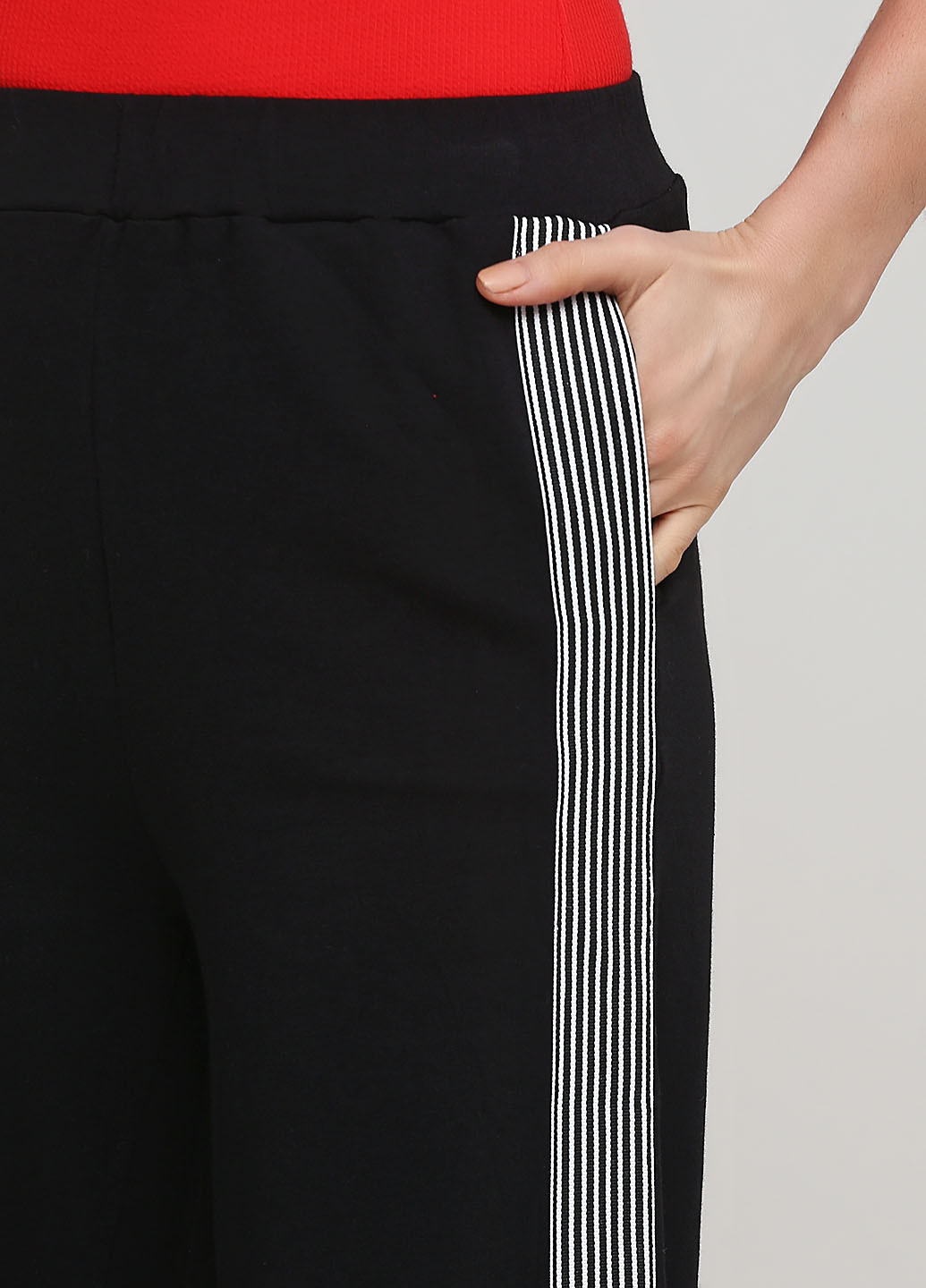 Черные кэжуал демисезонные прямые брюки Vero Moda