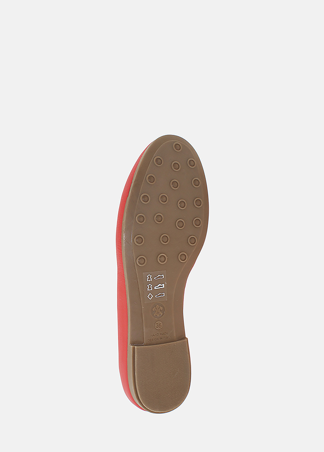 Жіночі балетки l.carvari rml1846 червоний L`CARVARI | червоні однотонні натуральна шкіра (317428674)