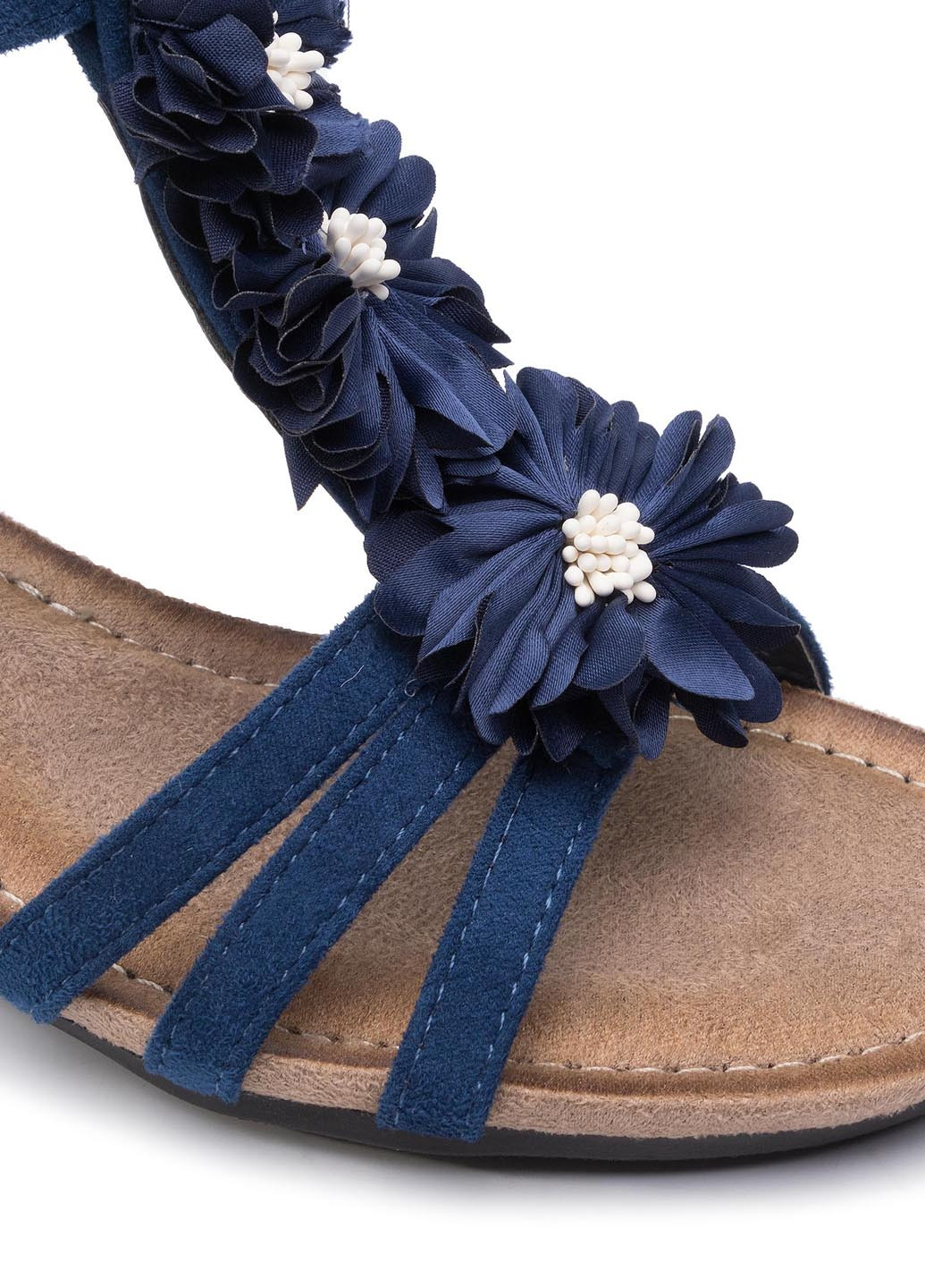 Темно-синие сандалі jenny fairy Jenny Fairy с ремешком с аппликацией, с цветами