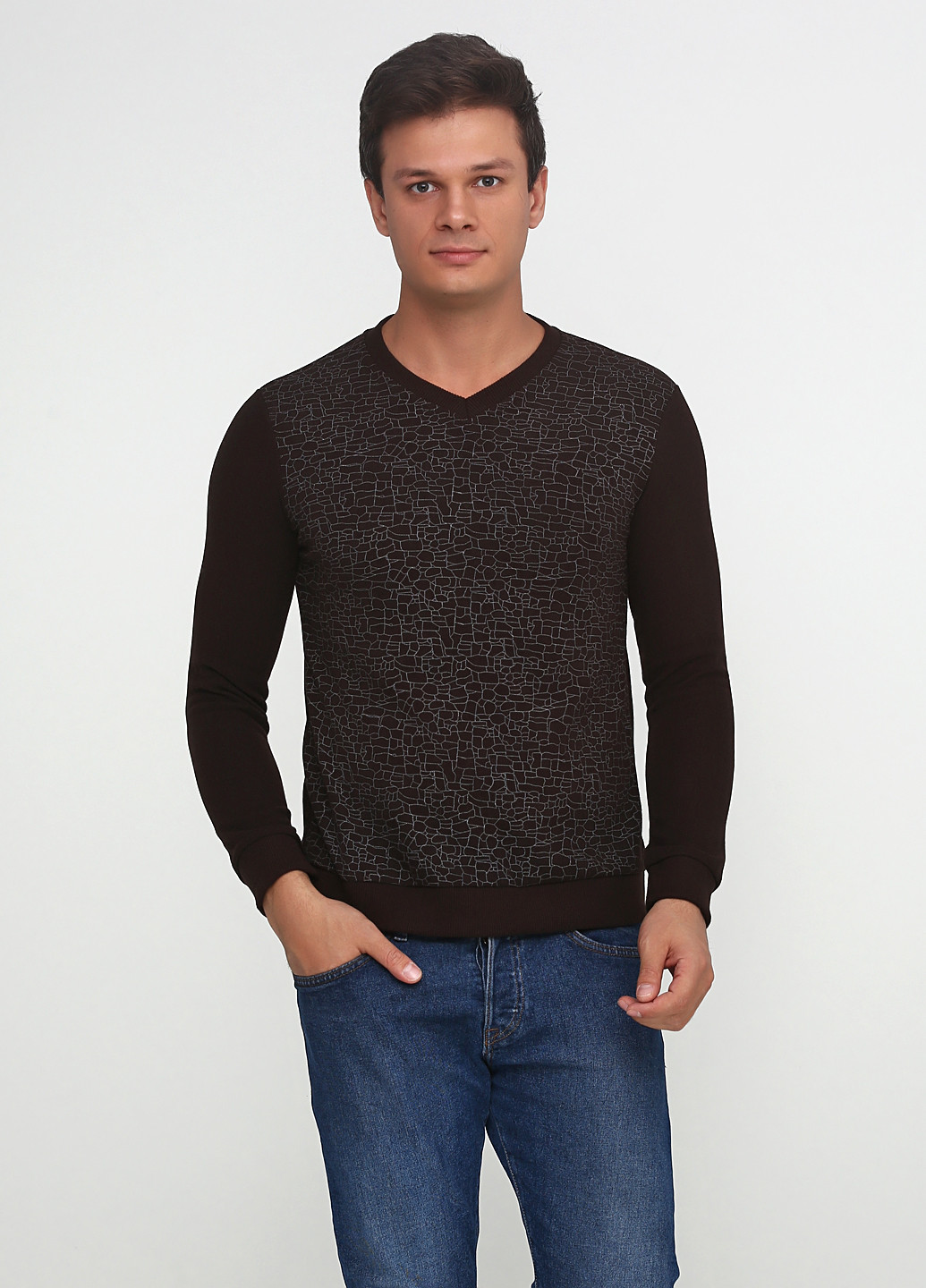 Коричневый демисезонный пуловер Armex