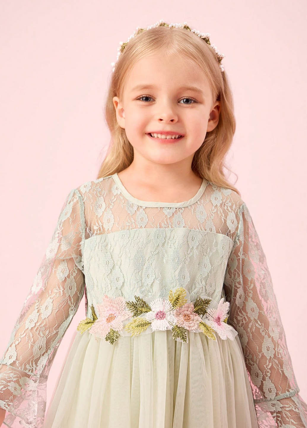 Светло-зелёное платье SHEIN (322909632)