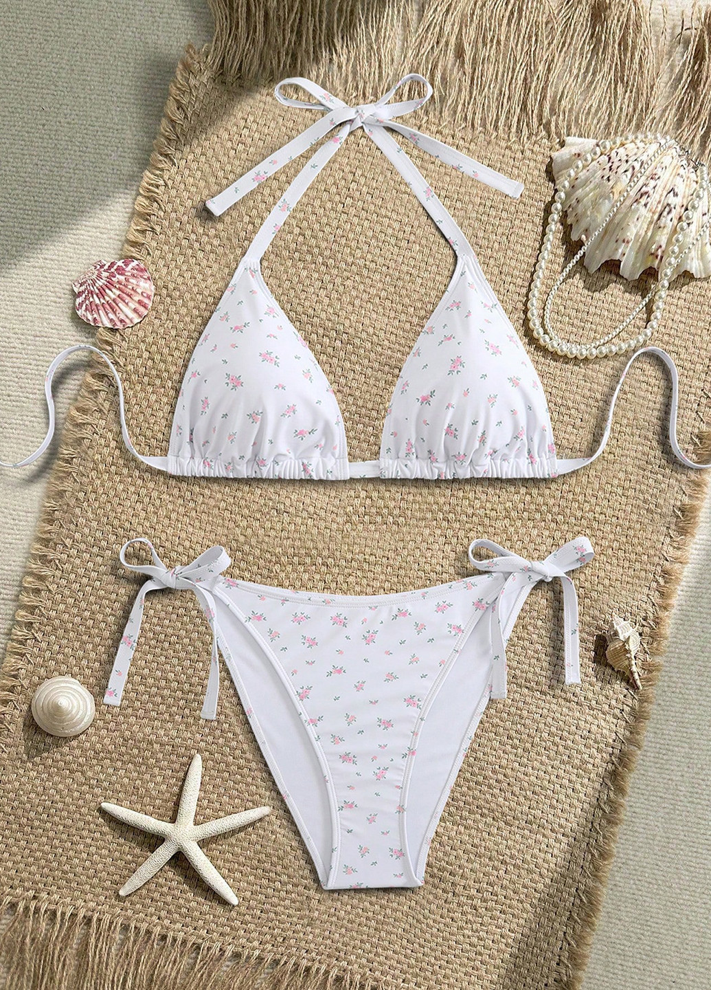 Комбінований демісезонний купальник (ліф, трусики) бікіні, роздільний SHEIN