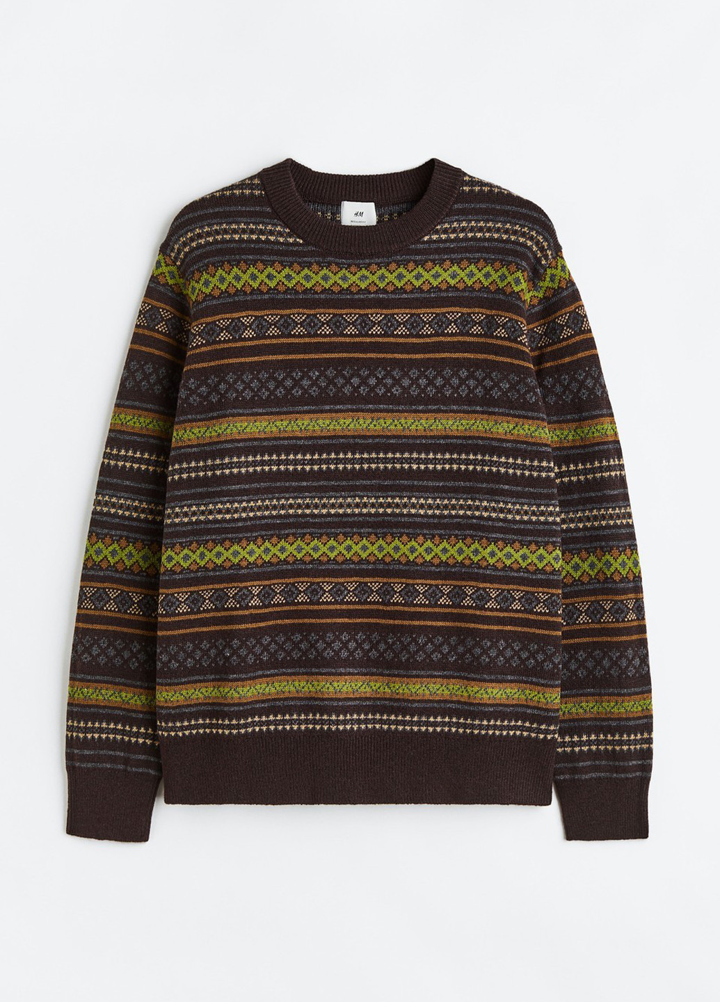 Темно-коричневий зимовий джемпер джемпер H&M