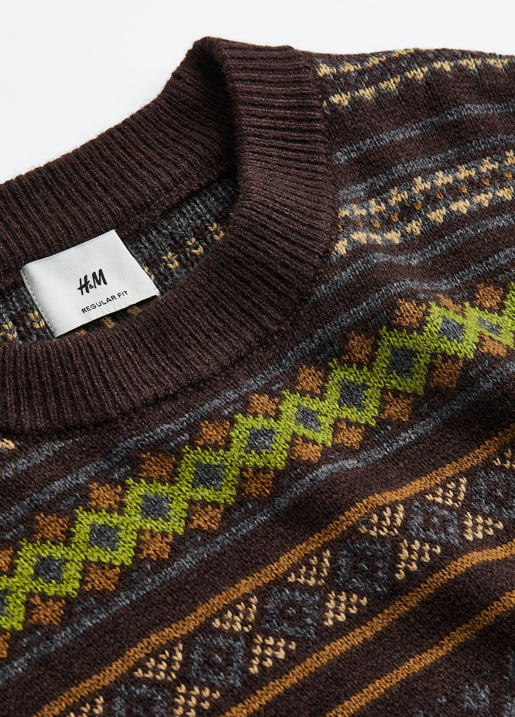 Темно-коричневий зимовий джемпер джемпер H&M