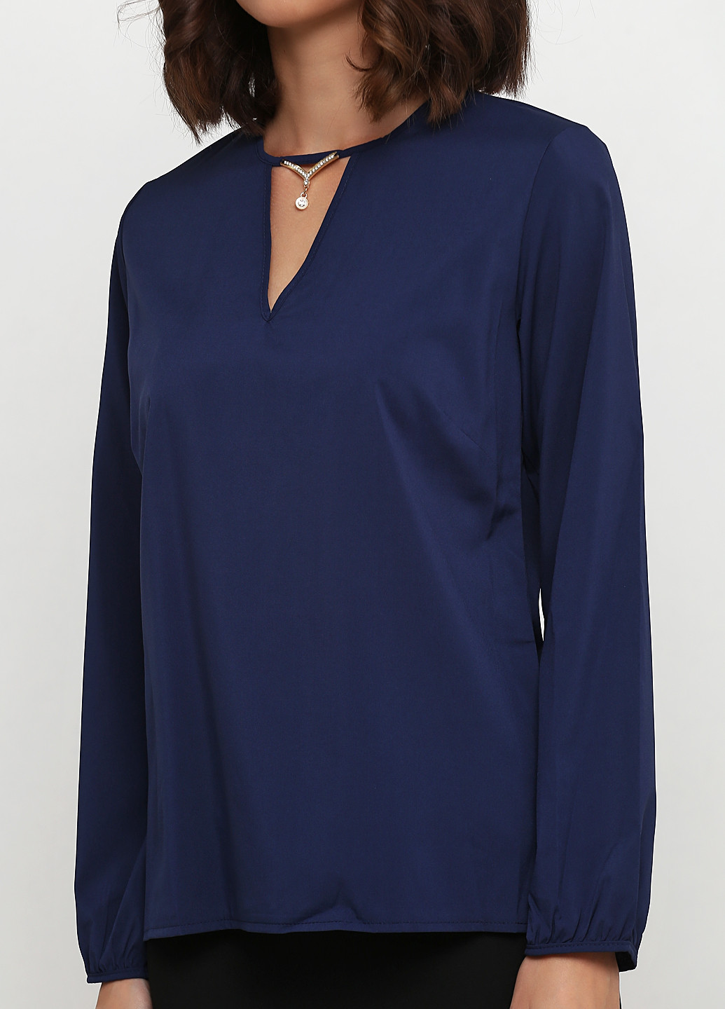 Синяя демисезонная блуза Adelin Fostayn