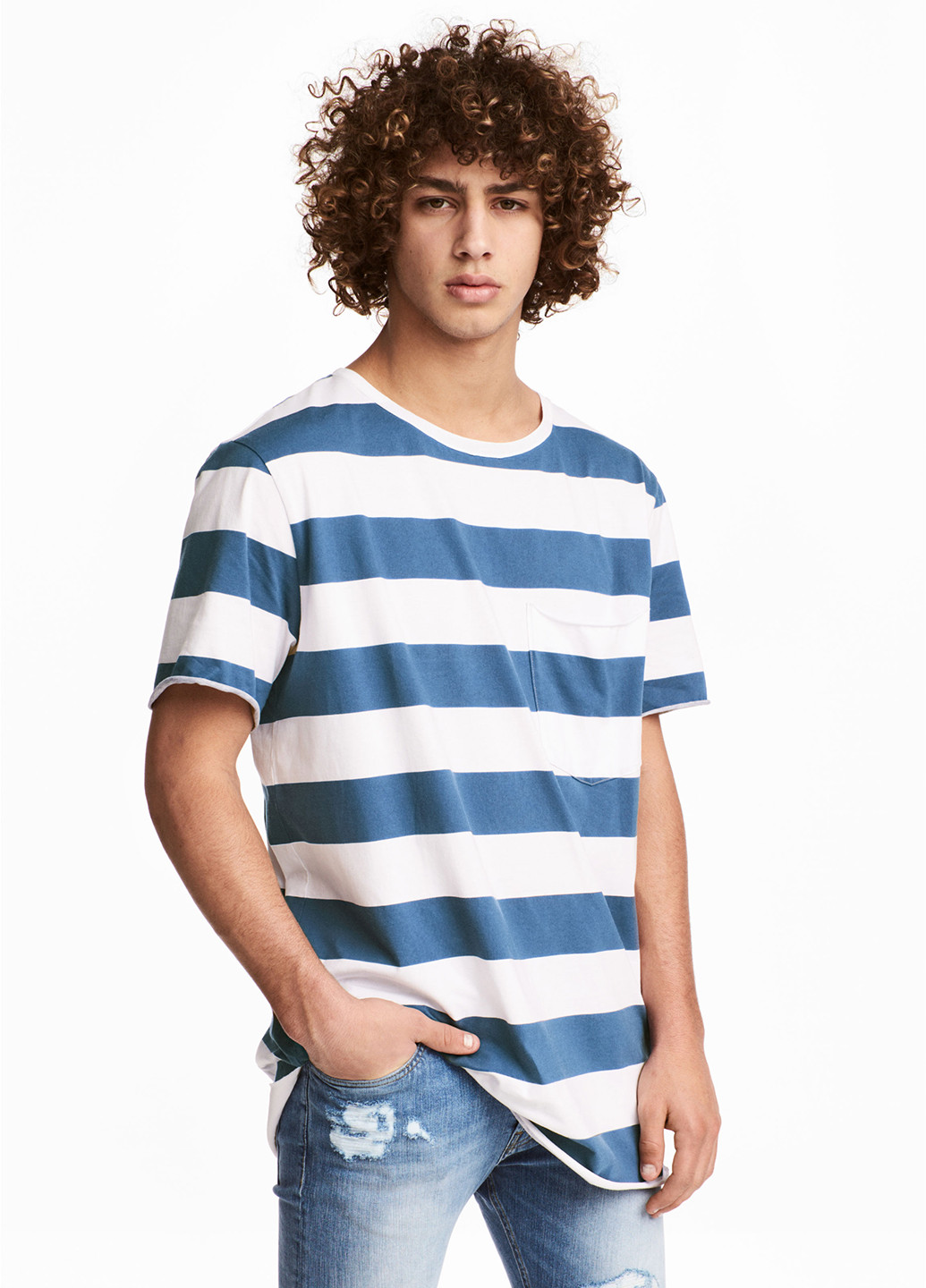 Комбінована літня футболка H&M