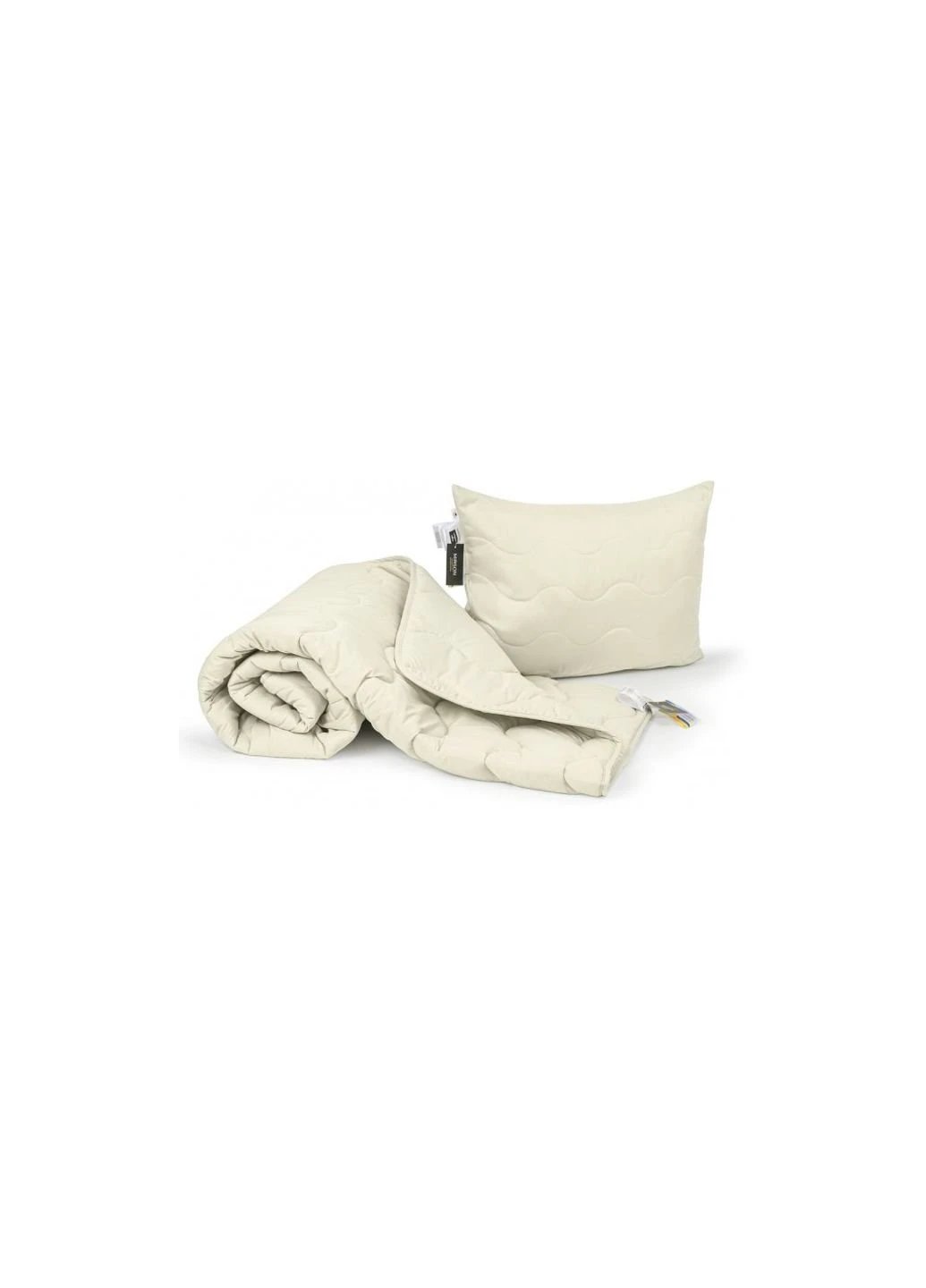 Одеяло MirSon Набор шерстяной №1677 Eco Light Creamy Одеяло 140х205+ подуш (2200002656566) No Brand (254009830)