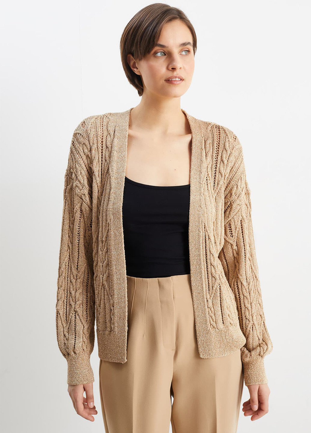Бежевый демисезонный кардиган C&A