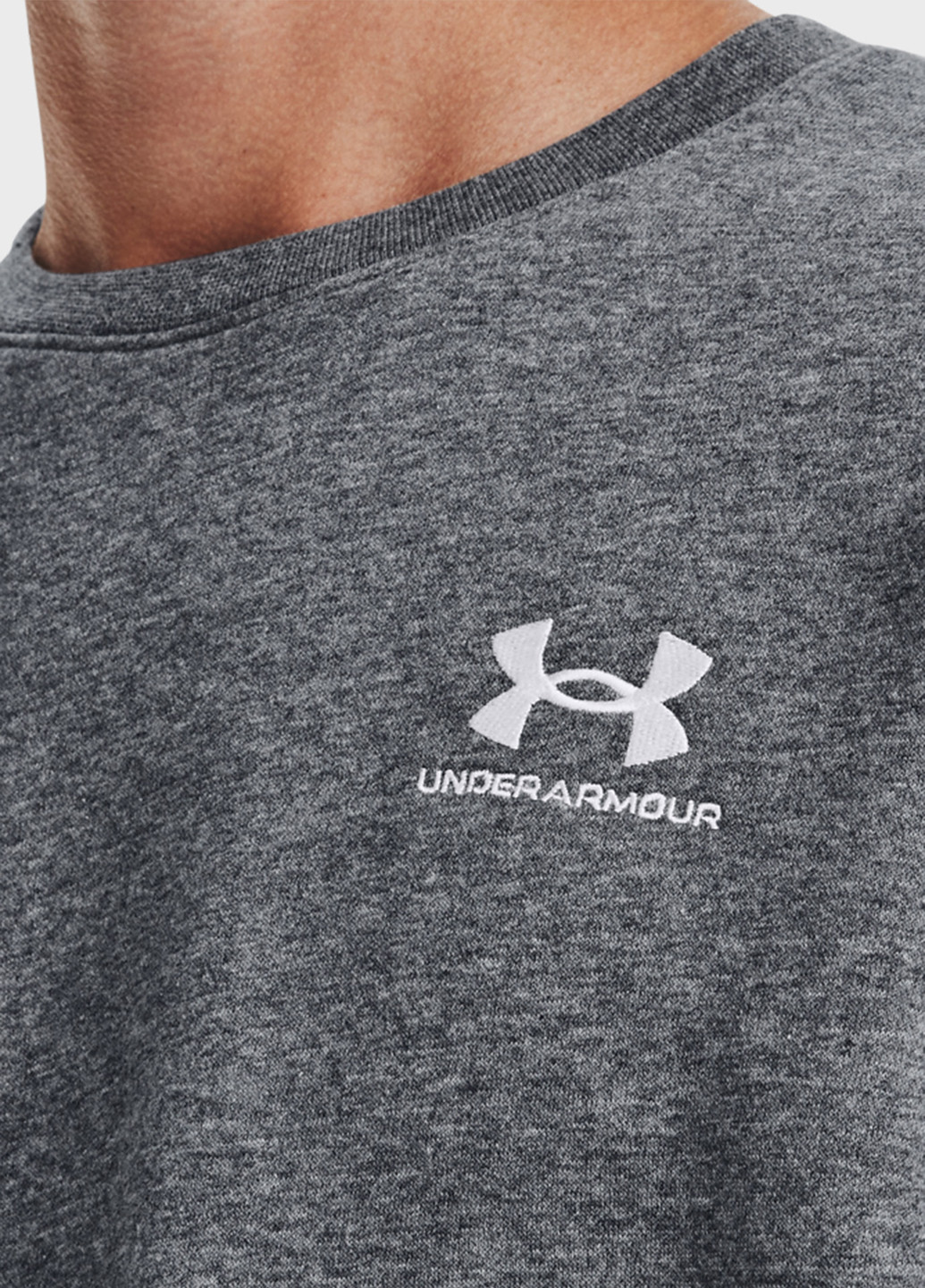 Свитшот Under Armour - Прямой крой логотип серый кэжуал трикотаж, хлопок - (255448428)