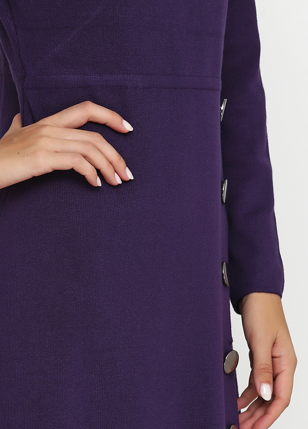 Фиолетовое кэжуал платье а-силуэт Finery однотонное