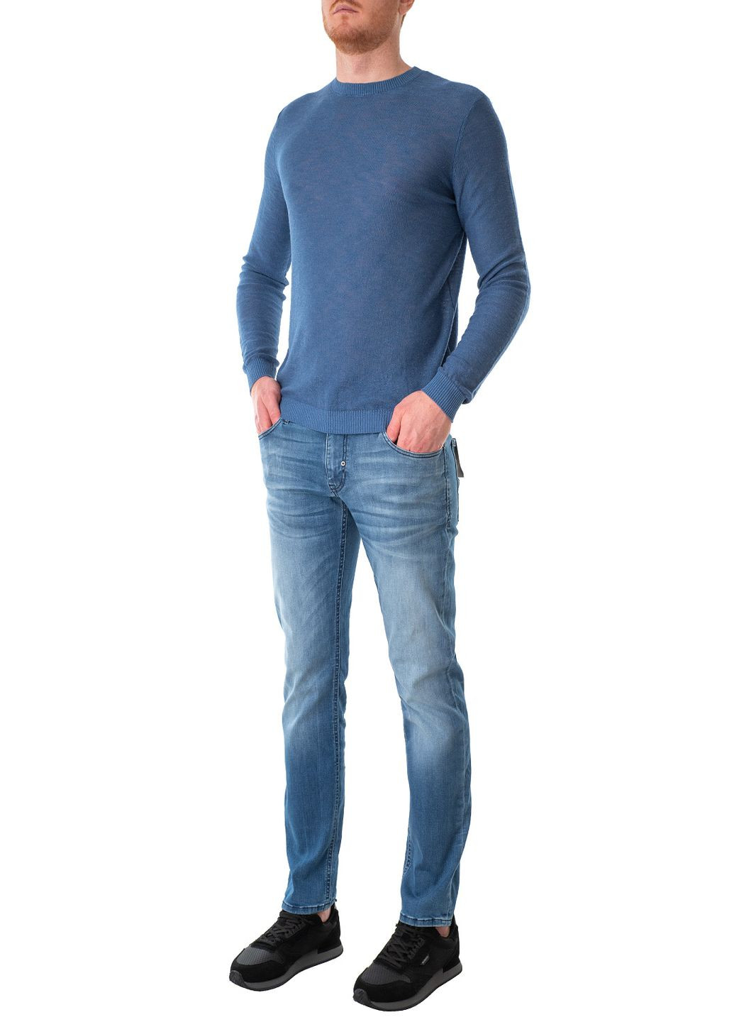 Голубые летние джинсы Antony Morato