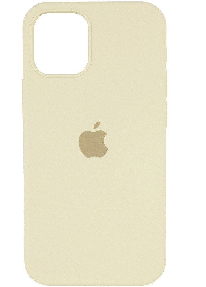 Чохол Silicone Case Full Protective (AA) для Apple iPhone 12 Pro / 12 (6.1 ') Бежевий / Creamy (is_00000038660_82) Epik (229725390)