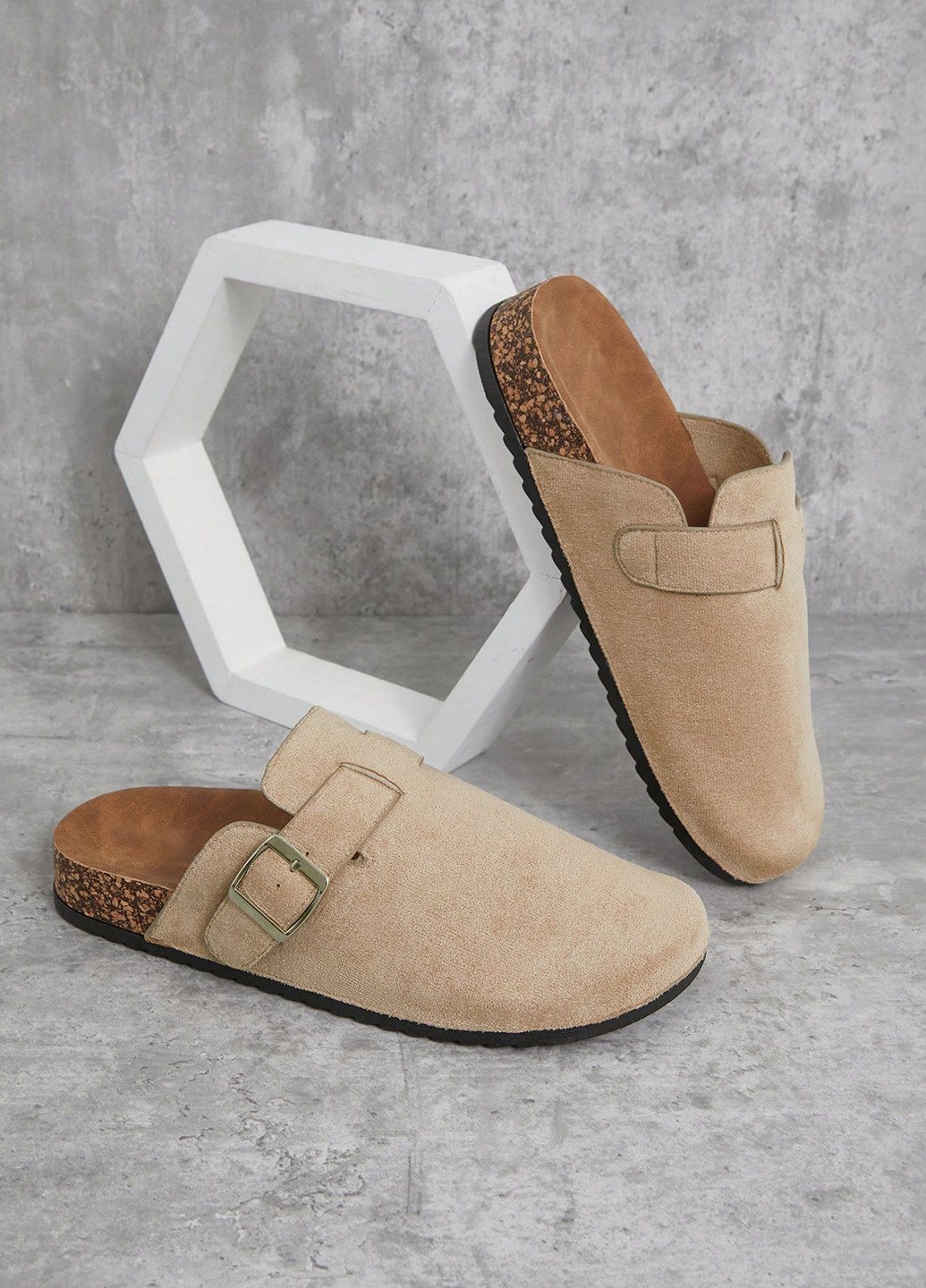 Бежевые сандалии SHEIN