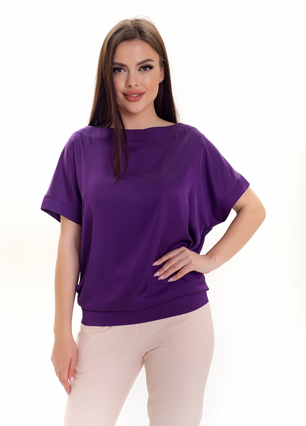 Фиолетовая летняя блуза Sellin