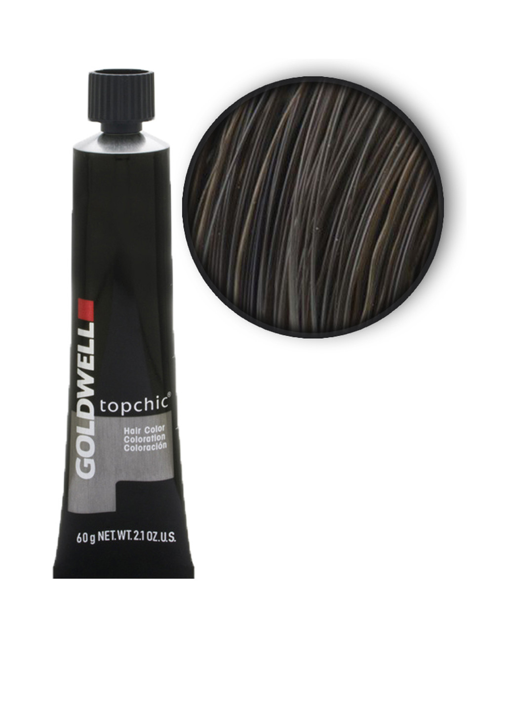 Профессиональная краска для волос Topchic Hair Color Coloration 5BM Goldwell (88093348)