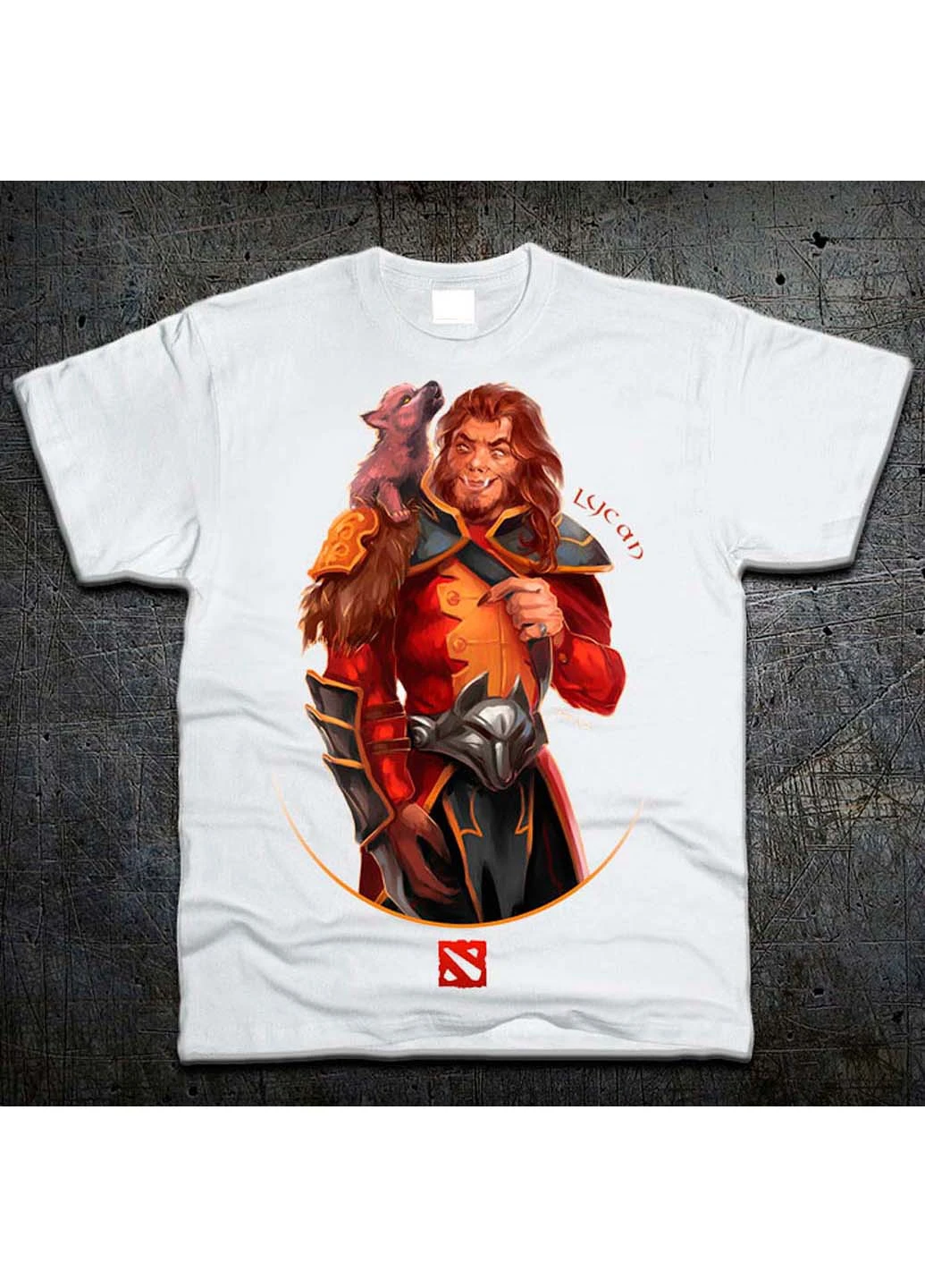 Белая футболка Fruit of the Loom Герой Ликан Дота 2 Lycan Dota 2