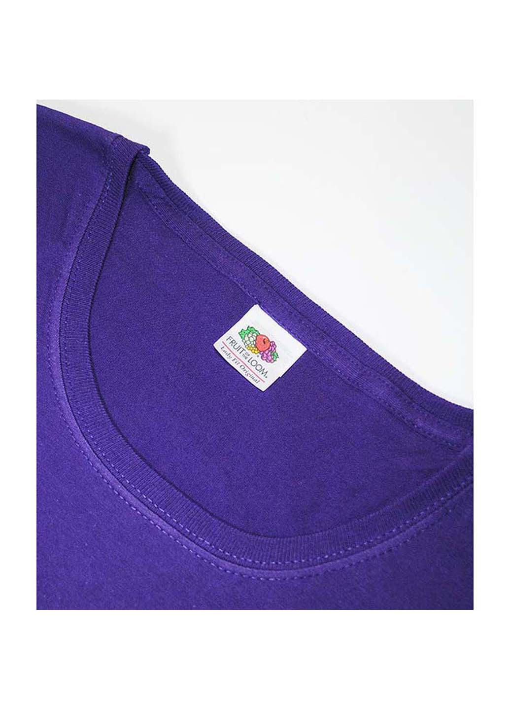 Фиолетовая демисезон футболка Fruit of the Loom D0614200PEXL