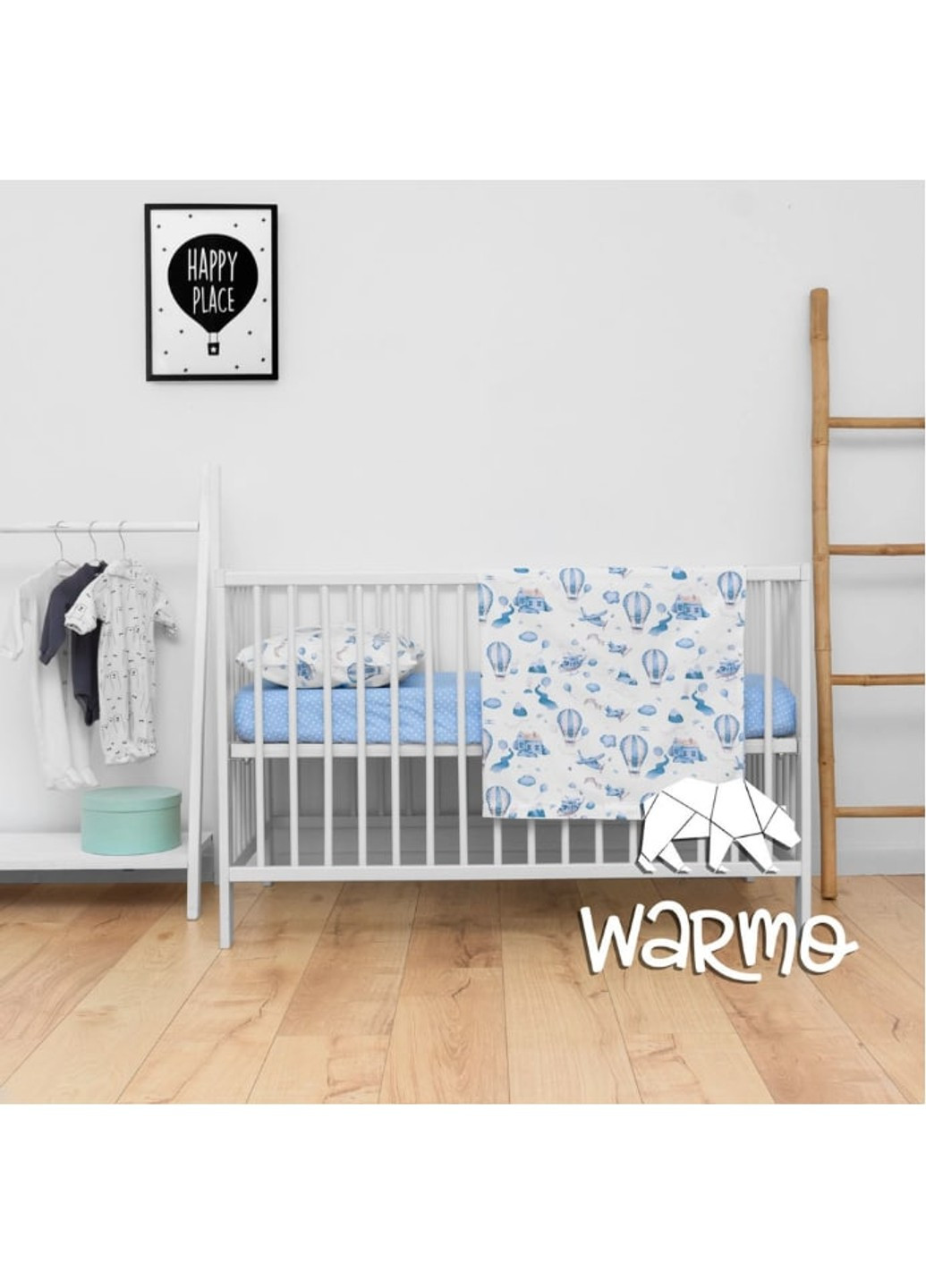 Детское постельное белье в кроватку ™ ВОЗДУШНЫЕ ШАРЫ 1003 Warmo (254344537)