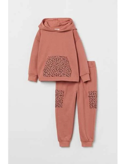 Спортивний костюм (худі і джогери) 140 см 9-10 р Цегляний червоний H&M 9S221 (252297999)