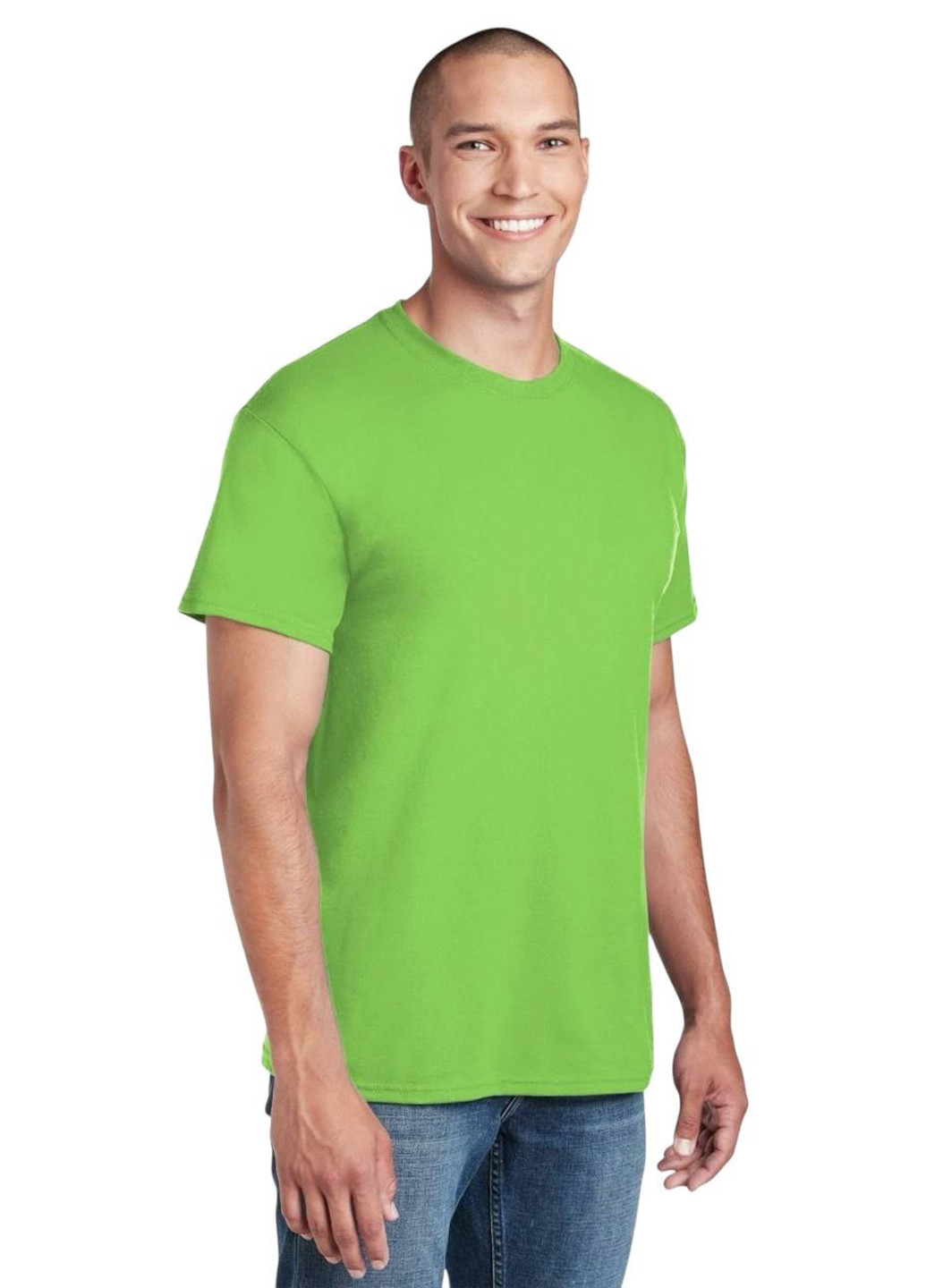 Салатовая футболка Gildan