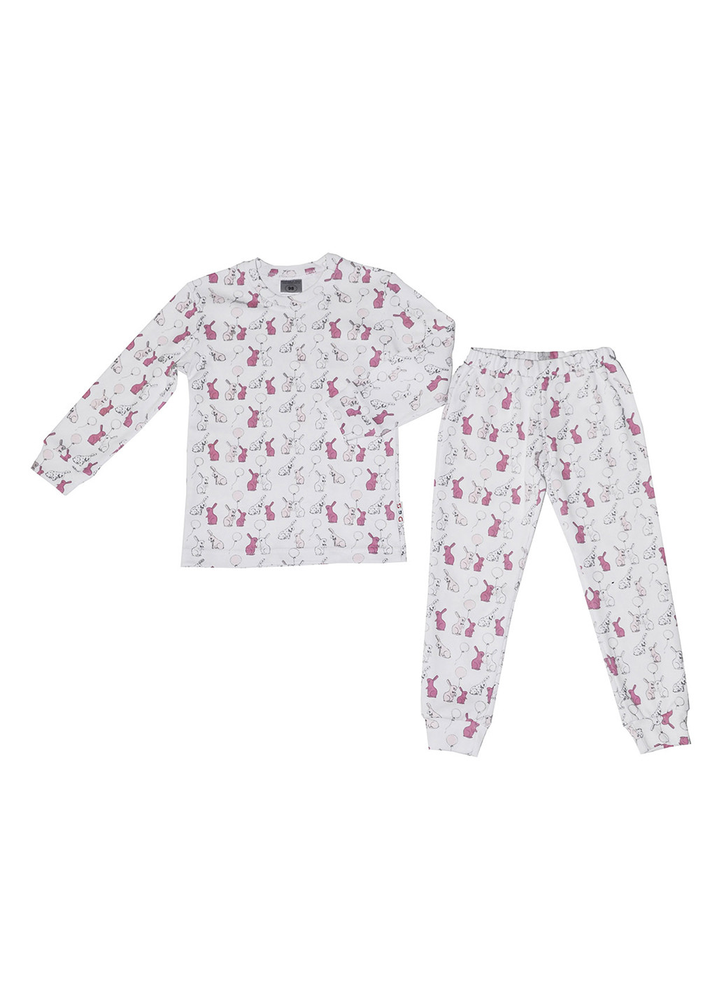 Молочная всесезон пижама (лонгслив, брюки) лонгслив + брюки D&S