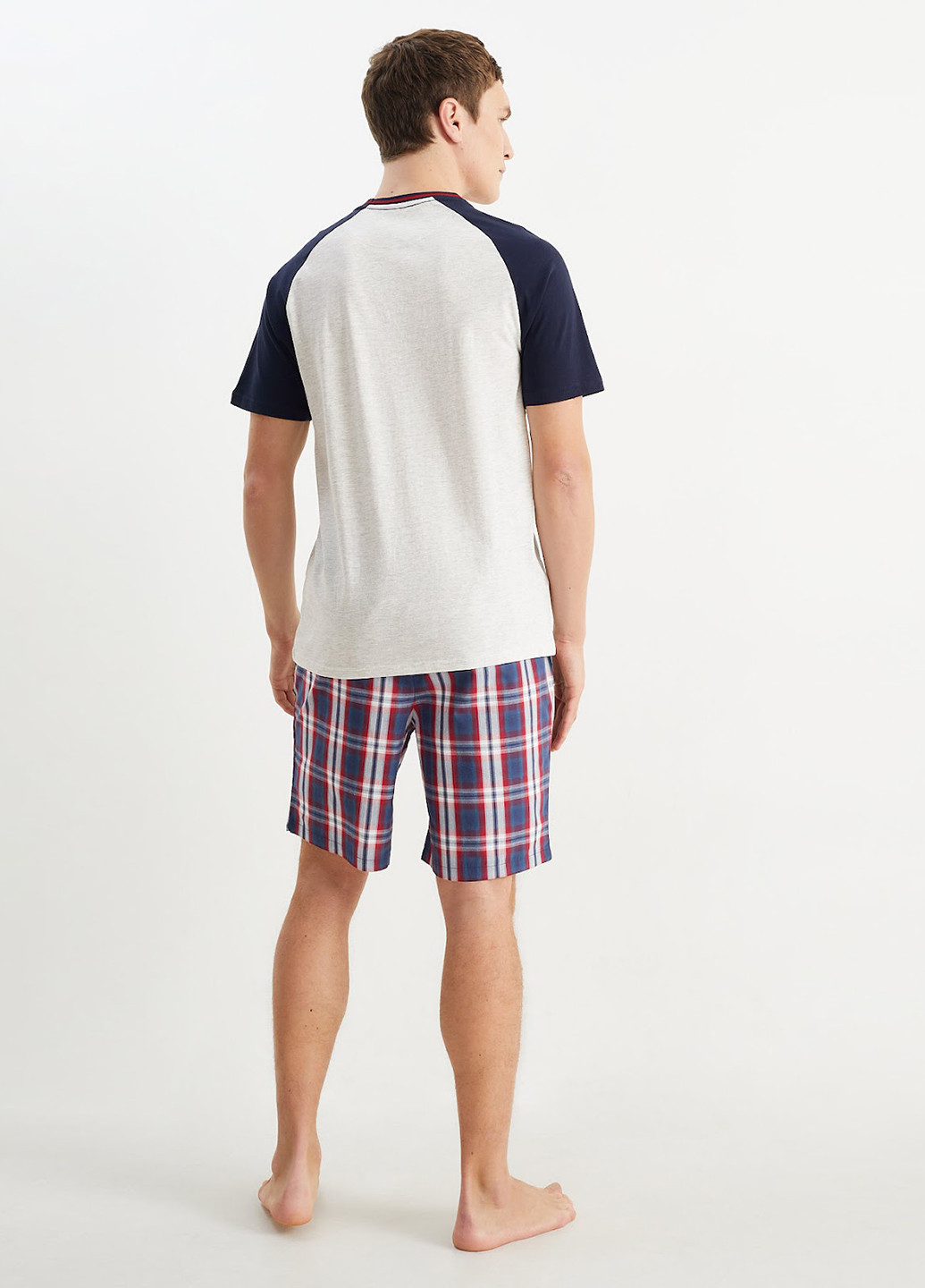 Темно-синій літній комплект (футболка, шорти) C&A